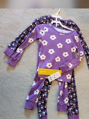 Carter's Girls 3T Long 4 Piece PJ Set